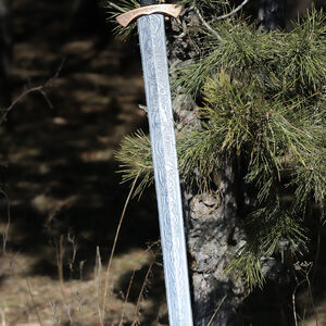 LARP foam sword with Viking knotwork