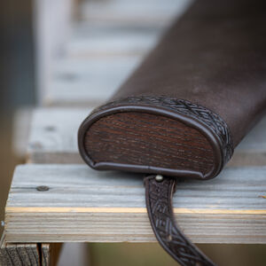 Medieval leather archery quiver "Huntress" fantasy archery gear