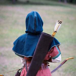 Medieval leather archery quiver "Huntress" fantasy archery gear