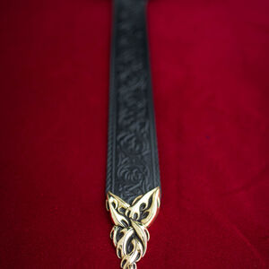 Embossed Medieval belt with cast brass “Lion”