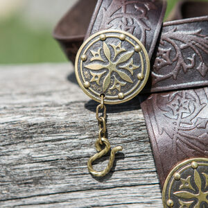 Details of the leather belt with accents Secret Garden by ArmStreet