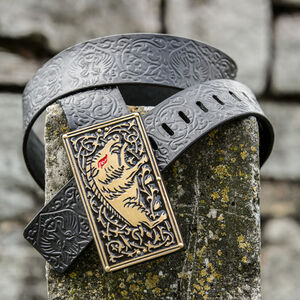 Leather belt with secret pocket “Wayward Knight”