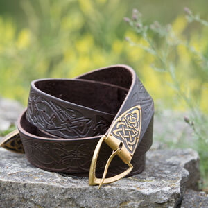 Brown Leather Celtic Belt