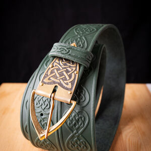 Leather Celtic Belt Leprechaun