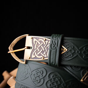 Leather Celtic Belt Leprechaun