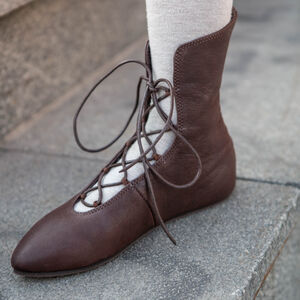 Leather shoes with lacing “Renaissance Memories”