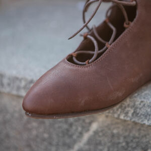 Leather shoes with lacing “Renaissance Memories”