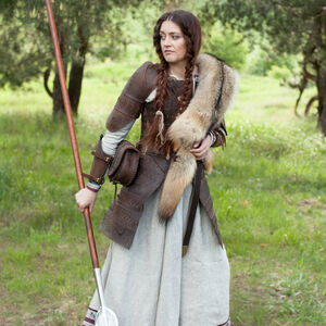 Viking style leather Pauldrons “Shieldmaiden” by AmrStreet