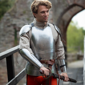 Medieval soldier with shoulder pads "Hedge Knight"