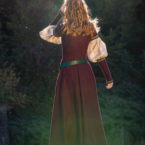 Limited edition 14th century inspired woolen dress with detachable sleeves “Key Keeper”