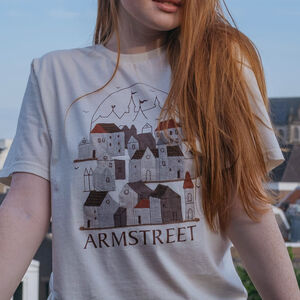 Limited Edition Embroidered “Day at ArmStreet” Patchwork T-shirt