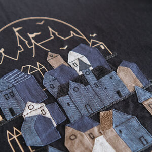 Limited Edition Embroidered “Night at ArmStreet” Patchwork T-shirt