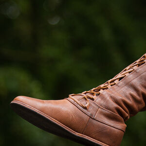 Limited Edition Medieval Fantasy Brown High Boots "Forest"