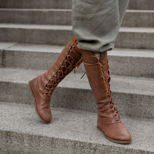 Limited Edition Leather Boots for Women "Forest" by ArmStreet