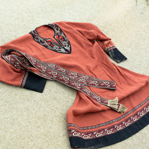 Linen Embroidered Viking Tunic "Ingvar the Sailor"