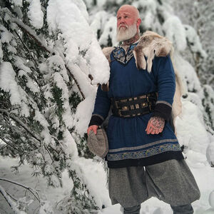 Linen Embroidered Viking Tunic "Jarl Ingvar"