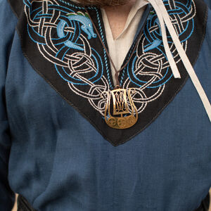 Linen Embroidered Viking Tunic "Jarl Ingvar"