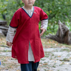 Linen undertunic with overtunic kids outfit set “First Adventure”
