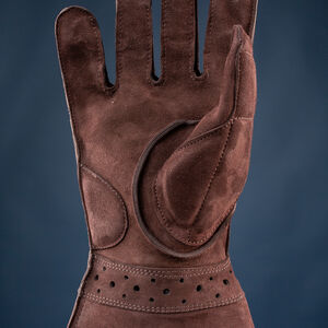 Padded leather HEMA fencing gloves "Heritage" with long cuff