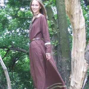 LONG FLAX LINEN DRESS TUNIC