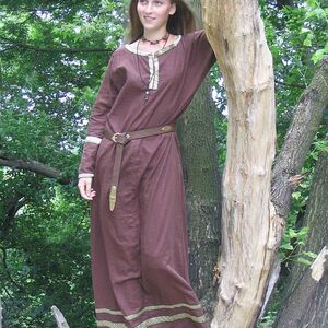 LONG FLAX LINEN DRESS TUNIC