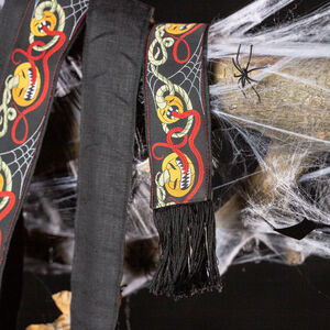 Long linen belt with fringe for kids Halloween Edition