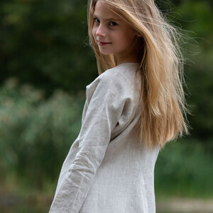 Long linen underdress chemise for kids “First Adventure”