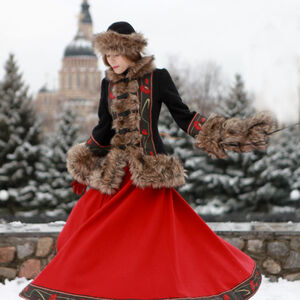 Original wool skirt "Russion Season "
