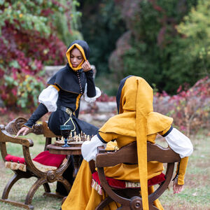 Medieval 14th-century women's linen hood “Townswoman”