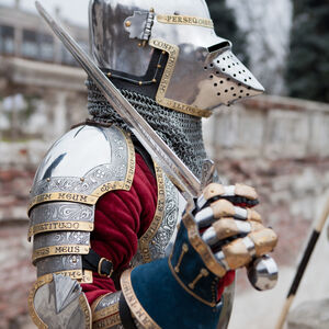Medieval Houndskull Bascinet Helmet"The King's Guard"
