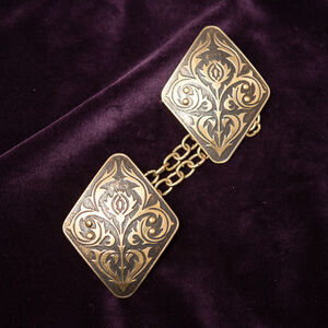 Medieval Brass Fibula “Knight of Fortune”