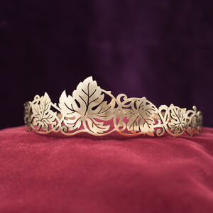 Medieval Handmade Brass Crown “Leaves”
