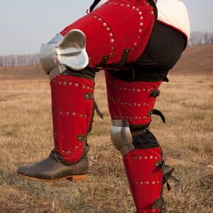 MEDIEVAL BRIGANDINE LEG ARMOR GREAVES KNEE COPS