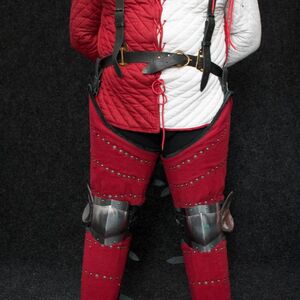 MEDIEVAL BRIGANDINE LEG ARMOR GREAVES KNEE COPS