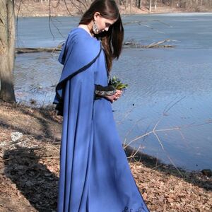 Blue Medieval Cloak