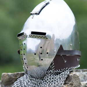 Medieval Knight Helmet Sitten Bascinet 