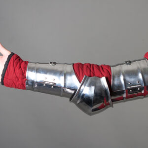 Medieval knight functional arm armor with removable cop SCA reenactment