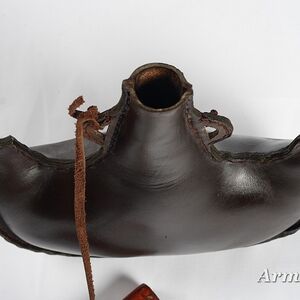 MEDIEVAL MONGOLIAN LEATHER FLASK