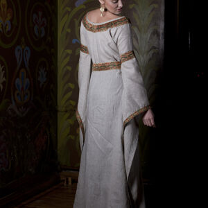 Medieval natural flax linen garb costume dress