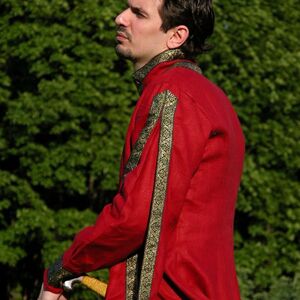MEDIEVAL TUNIC+FLAX OVERCOAT GARB COSTUME
