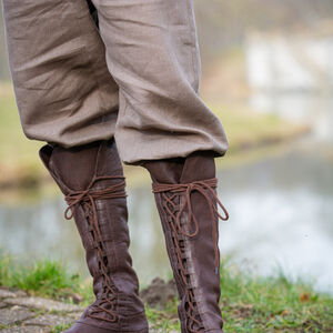 Brown Leather Fantasy Boots “Forest”