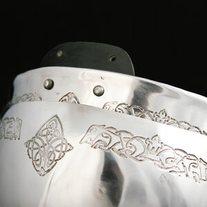 Medieval Pauldrons Spaulders Armor Sca With Celtic Etching