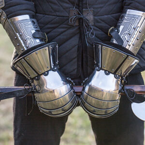 Medieval Clamshell Gauntlets