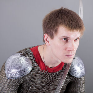 Medieval Rus Armor Pauldrons Spaulders Etched
