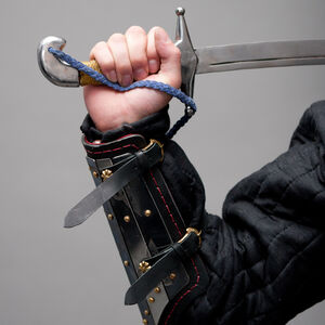 Medieval Splinted Etching Arm Bracers Armor Sca