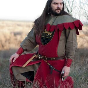  MEDIEVAL TUNIC, HOOD AND SURCO COSTUME "PALADIN"