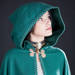 Coloured Woolen Cloak “Labyrinth” 