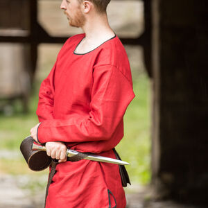 Red Middle Ages men's tunic
