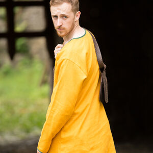 Medieval Yellow Linen Tunic