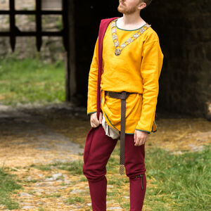 Men's Linen Medieval Tunic with contrasting bordering